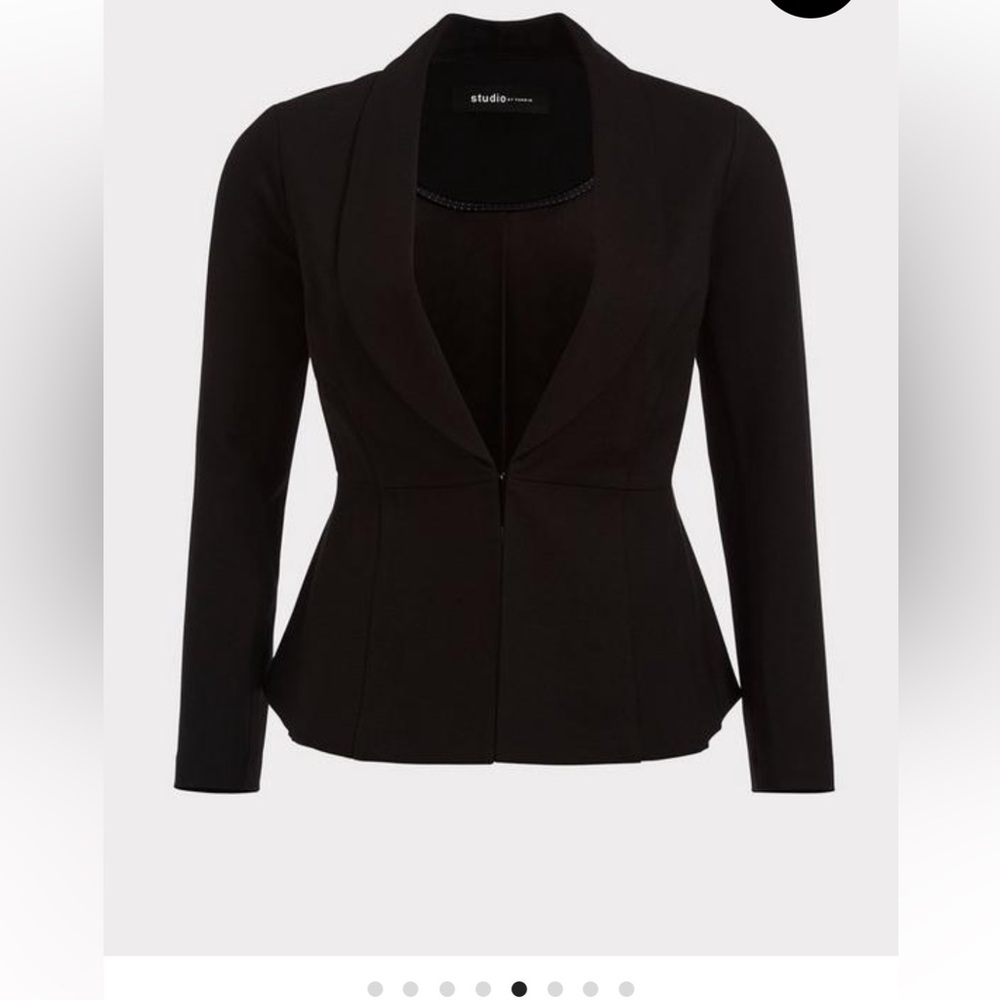Torrid Black Women's Peplum Blazer